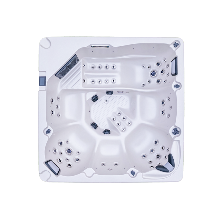 Outdoor sauna hot tub combo inground spas with waterfall