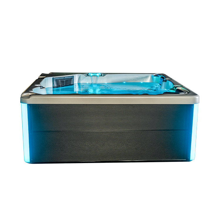 Outdoor sauna hot tub combo inground spas with waterfall