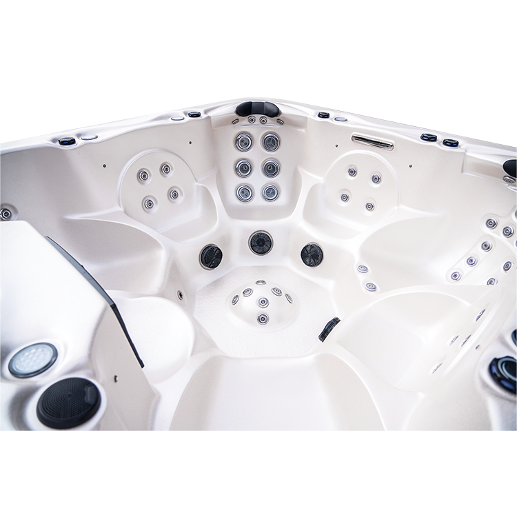 7 person salt water hot tub plug and play spa