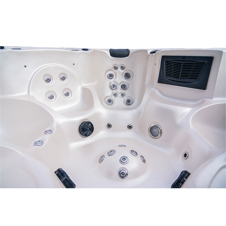 7 person salt water hot tub plug and play spa