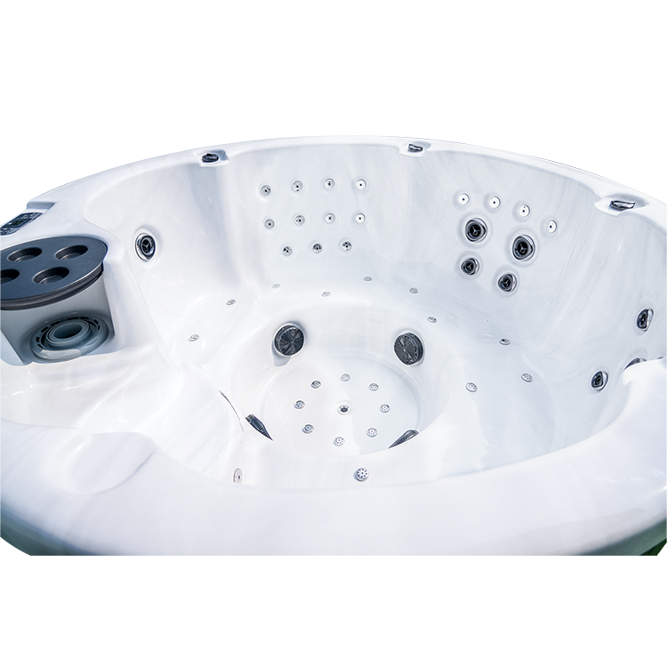 5 person round massage garden hot tub spa