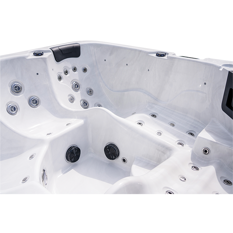 5 Person hot tubs massage tub spa with 2 loungers