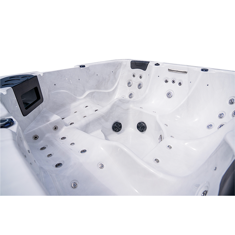 5 Person hot tubs massage tub spa with 2 loungers