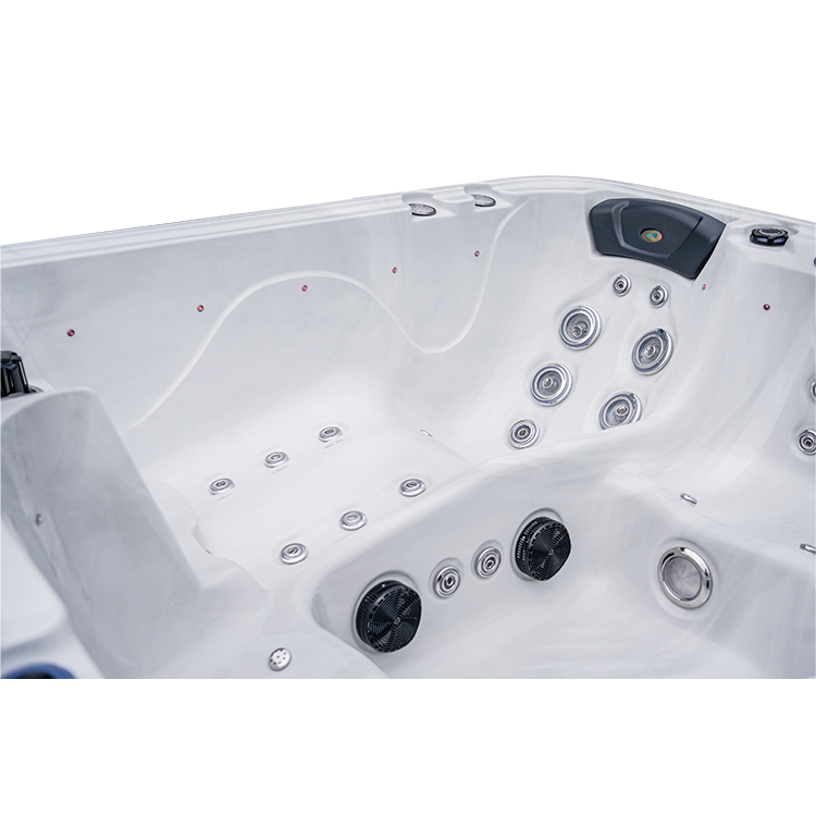 Luxury 6 person spa 55 jets square hot tub with ozonator