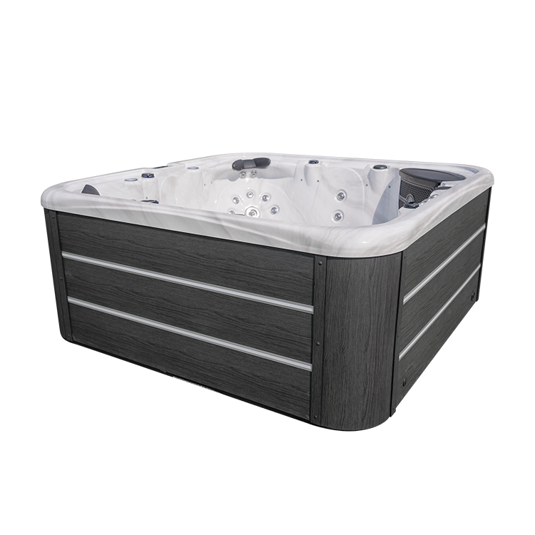 Outdoor Hot Tub 6 Person Square Whirlpool Hot Tub Spa