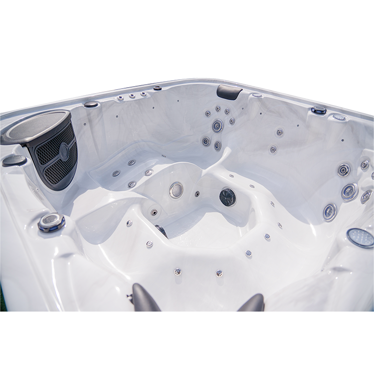 Outdoor Hot Tub 6 Person Square Whirlpool Hot Tub Spa