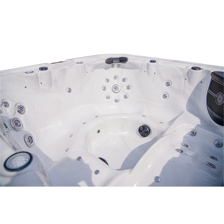 Outdoor Hot Tub 6 Person Square Whirlpool Hot Tub Spa