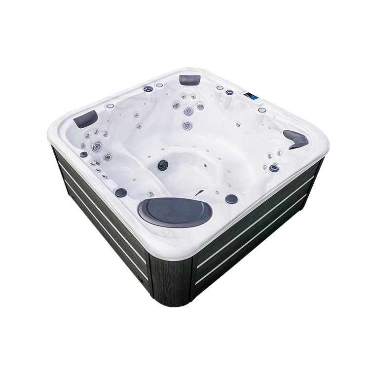 Outdoor Hot Tub 6 Person Square Whirlpool Hot Tub Spa