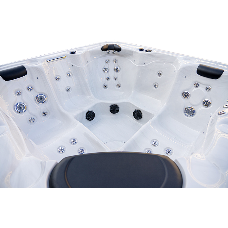 Square Plug and Play 5 Person Outdoor Hot Tub