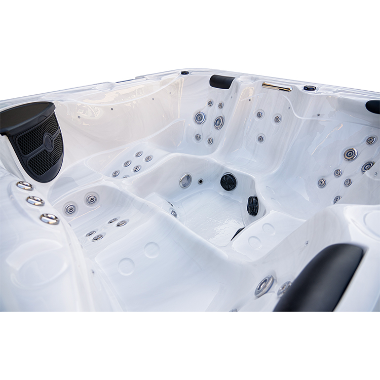 Square Plug and Play 5 Person Outdoor Hot Tub