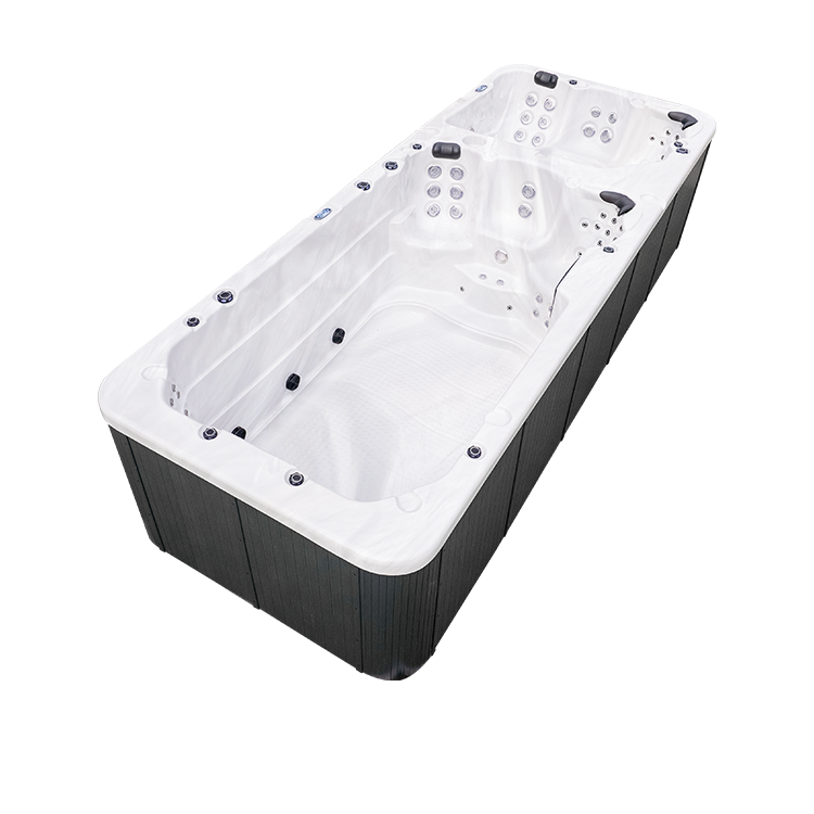 Large hot tub swimming pool and hot tub combo