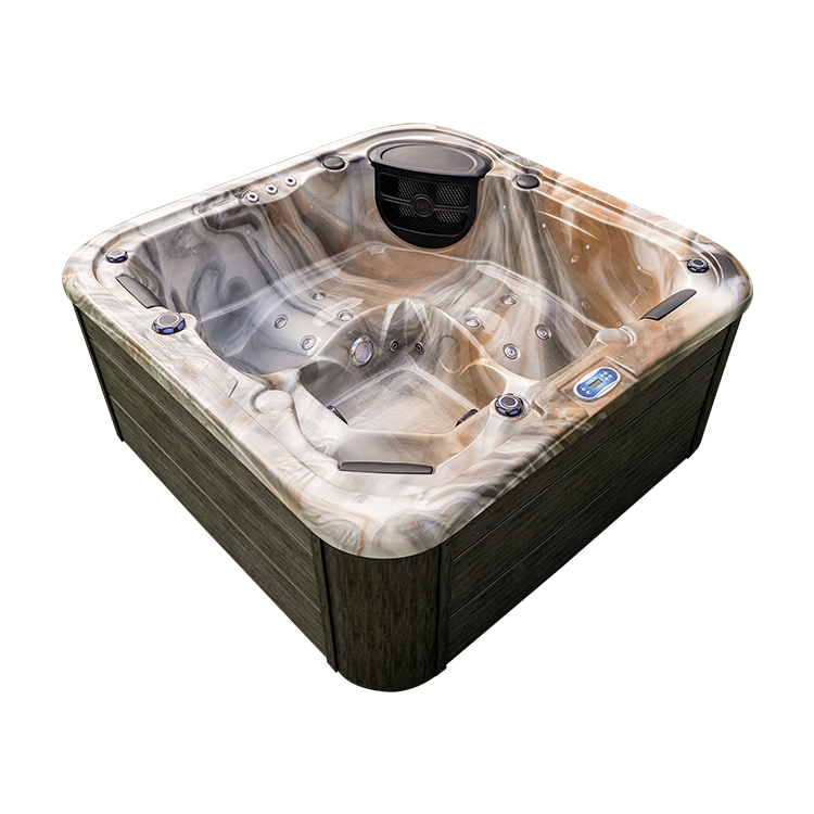 2 Lounger and 3 Seats Outdoor Massage Bathtub