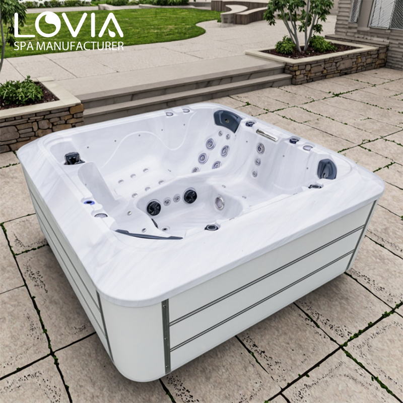 two-person outdoor hot tub