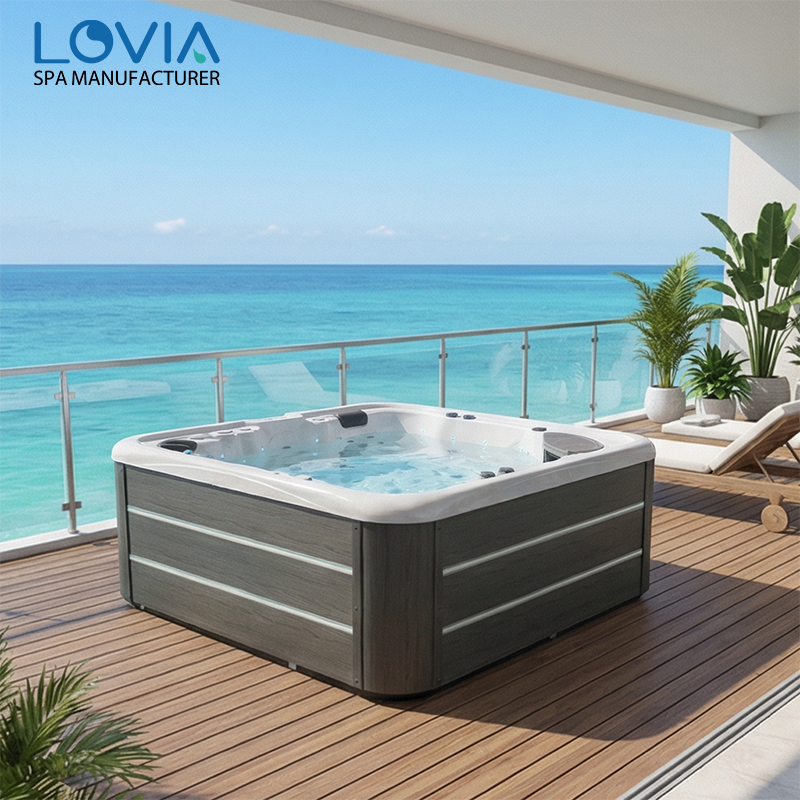 outdoor whirlpool hot tub