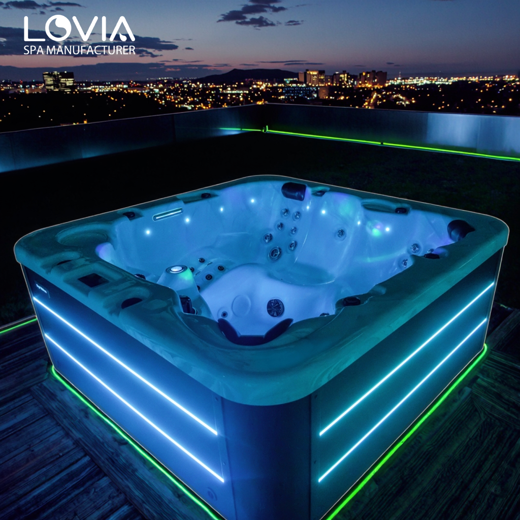 outdoor whirlpool hot tub
