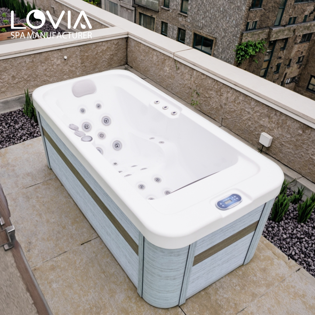outdoor swim spa