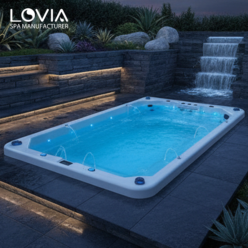 swim spa hot tub combo