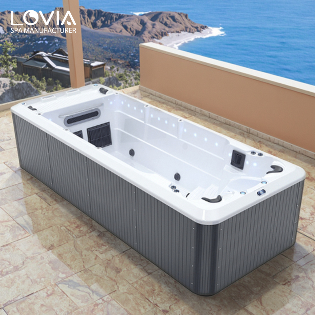 swim spa hot tub combo