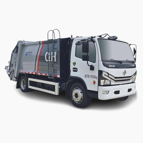 Hanging bucket compression garbage truck