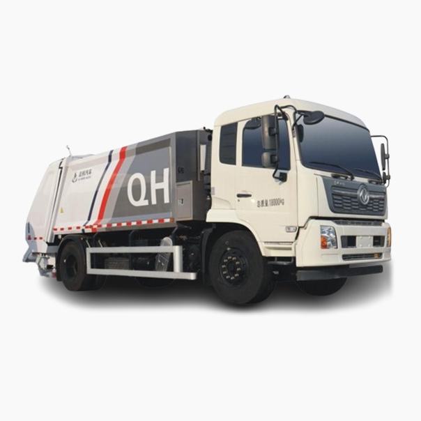 Compressed docking garbage truck