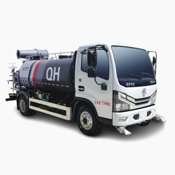 Small green spraying vehicle