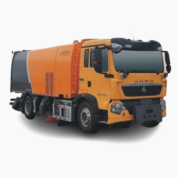 Highway sweeping truck
