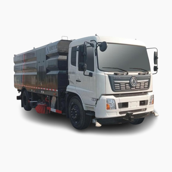 Small cleaning and sweeping vehicle