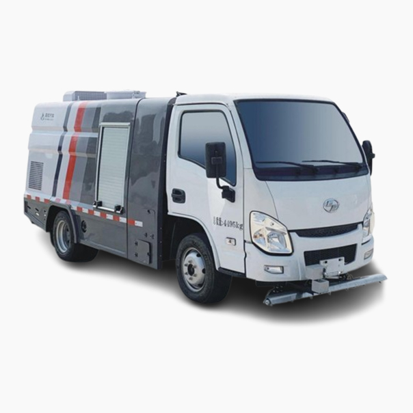 Pure electric road maintenance vehicle