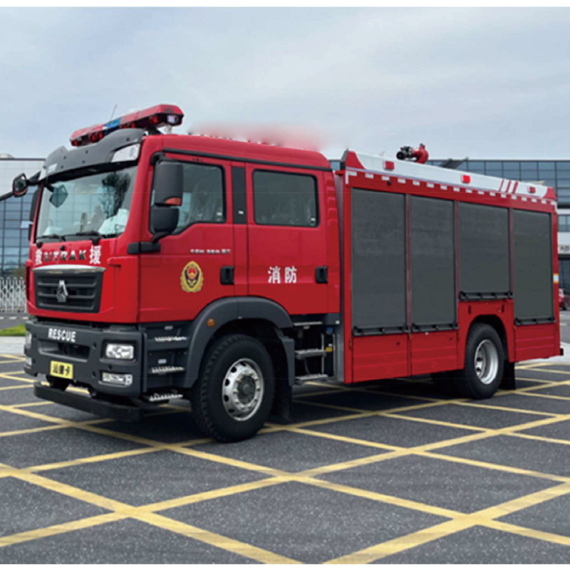 Foam fire truck
