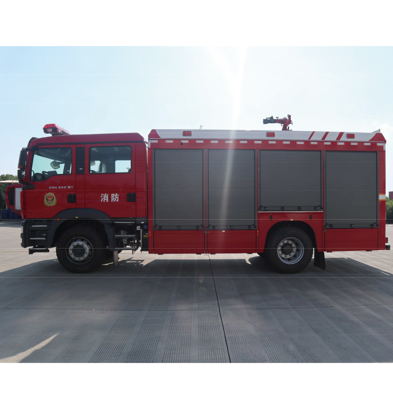 Foam fire truck