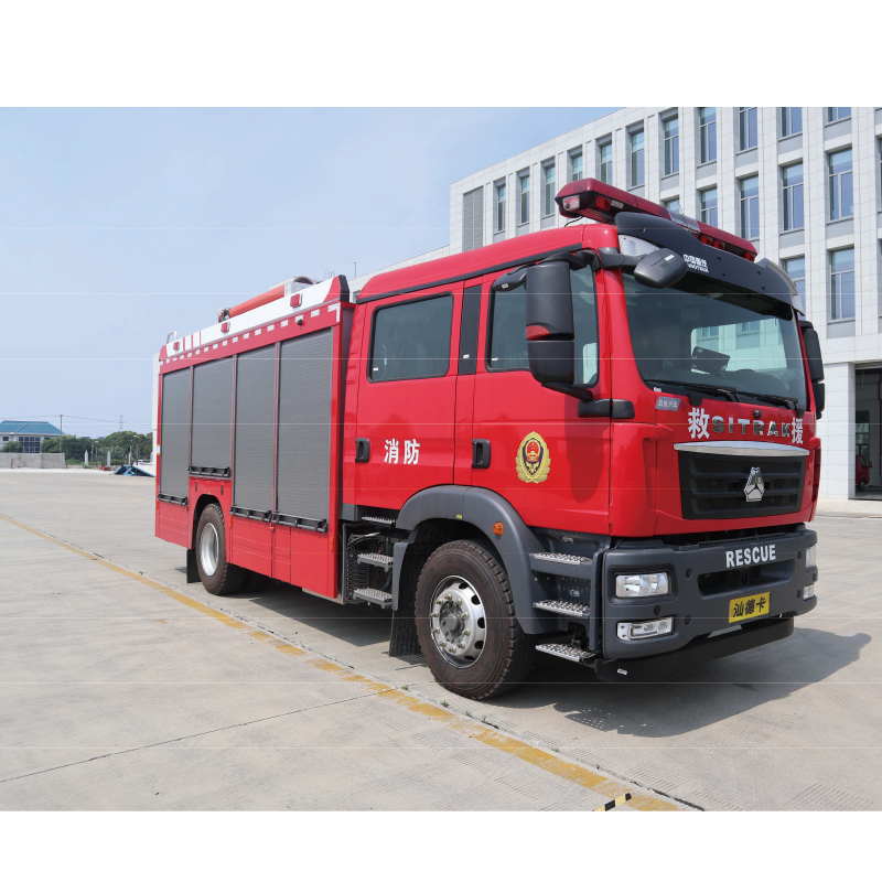 Foam fire truck