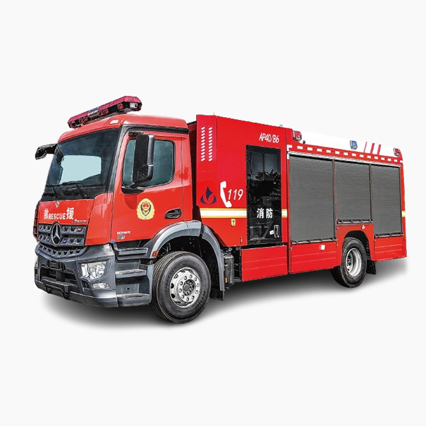Heavy compressed air foam fire truck