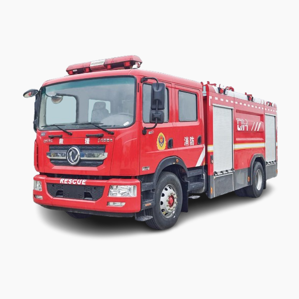 6-sided water tank fire truck