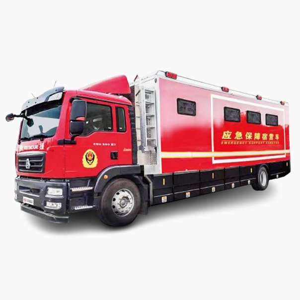 Emergency camping vehicle