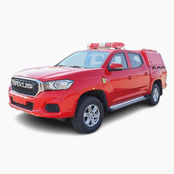 Four wheel drive water mist fire truck