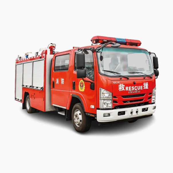 Foam water tank fire truck