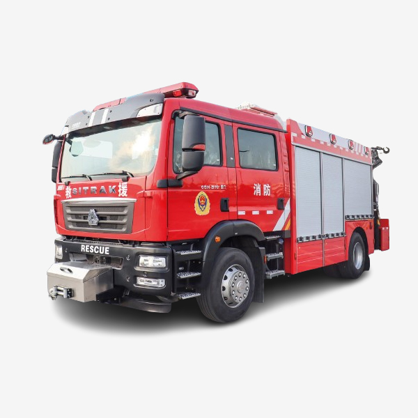 Emergency rescue fire truck