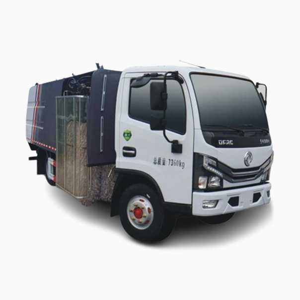 Guardrail cleaning vehicle