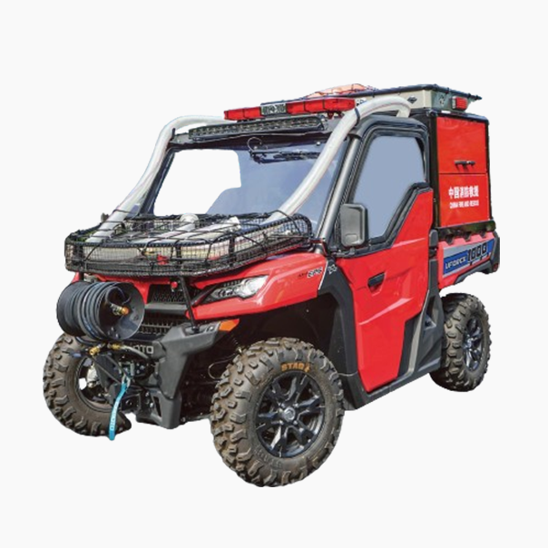 All terrain fire truck