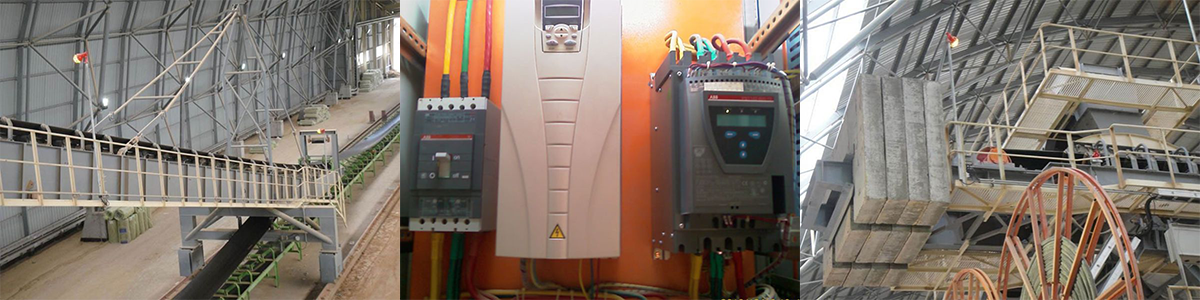 Boom type stacker