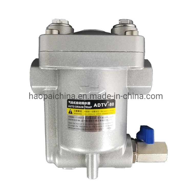 Condensate Pneumatic Auto Drain Valve Pneumatic Air Tank Drainer