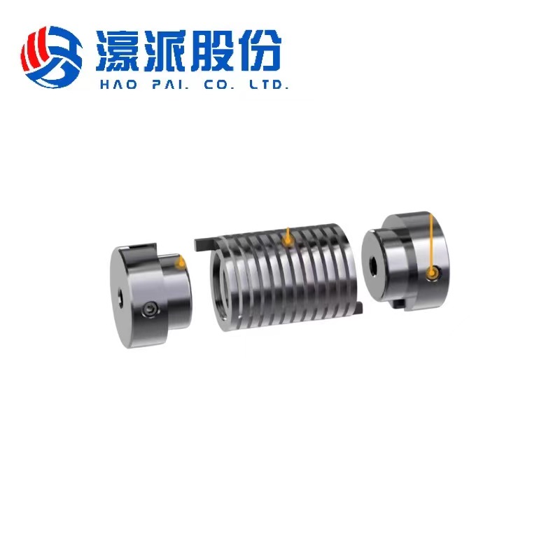 Spring-coupling eccentricity-angle encoder coupling