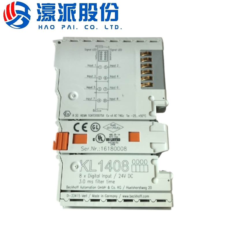 Beckhoff Kl1408 8-Channel Digital Input Module