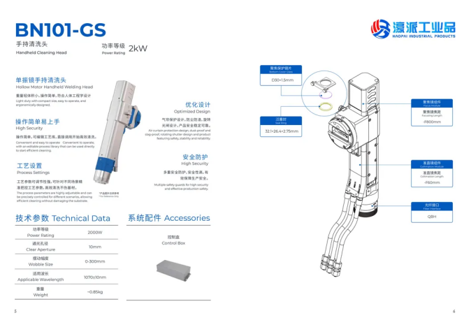BN101-GS Handheld Non-Contact Cleaning Head