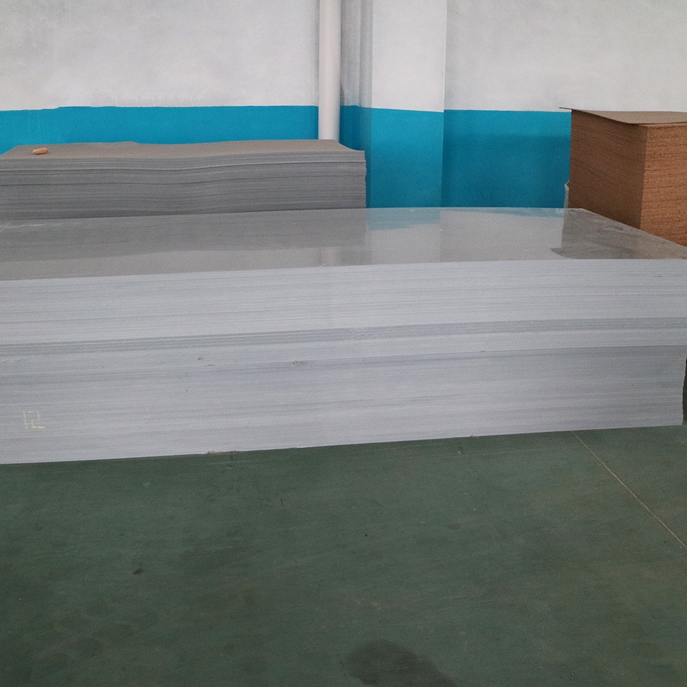 HuaMing factory PVC grey rigid sheet 1220x2440mm for bending