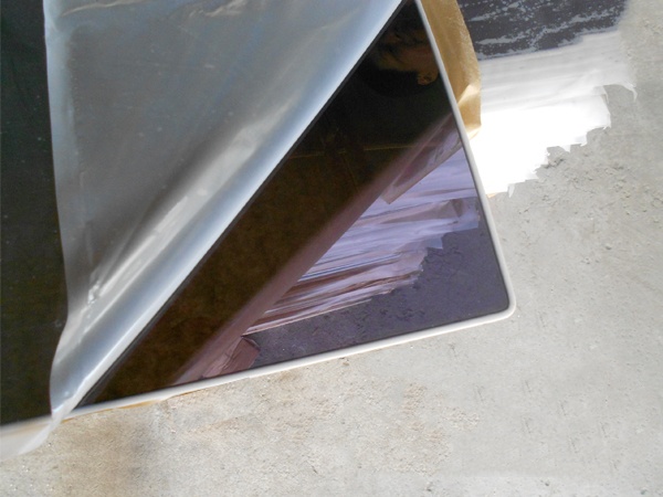 Lámina acrílica color gris humo para ventanas de coche