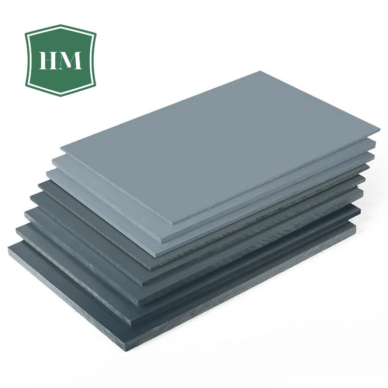 Lámina rígida de PVC gris