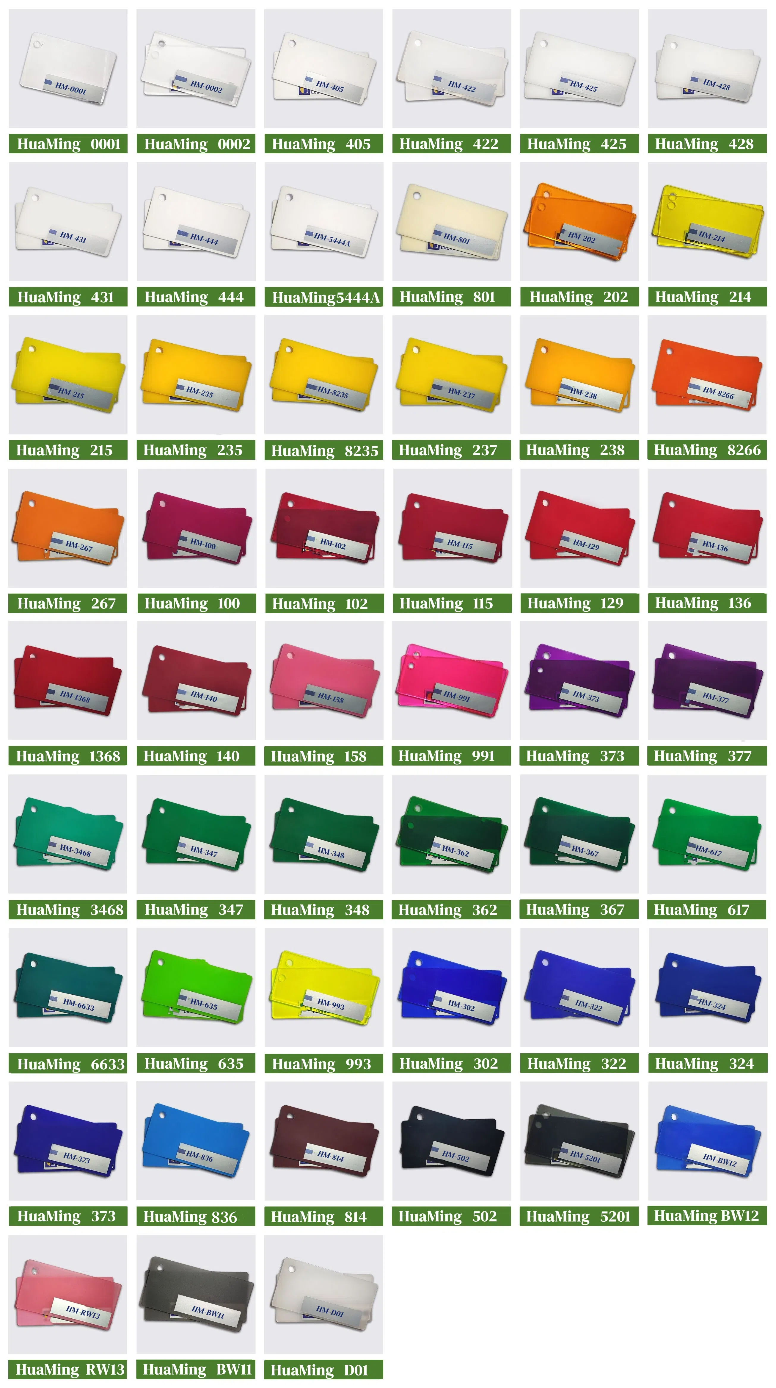 Fabricante de láminas acrílicas fundidas HuaMing de 4 mm