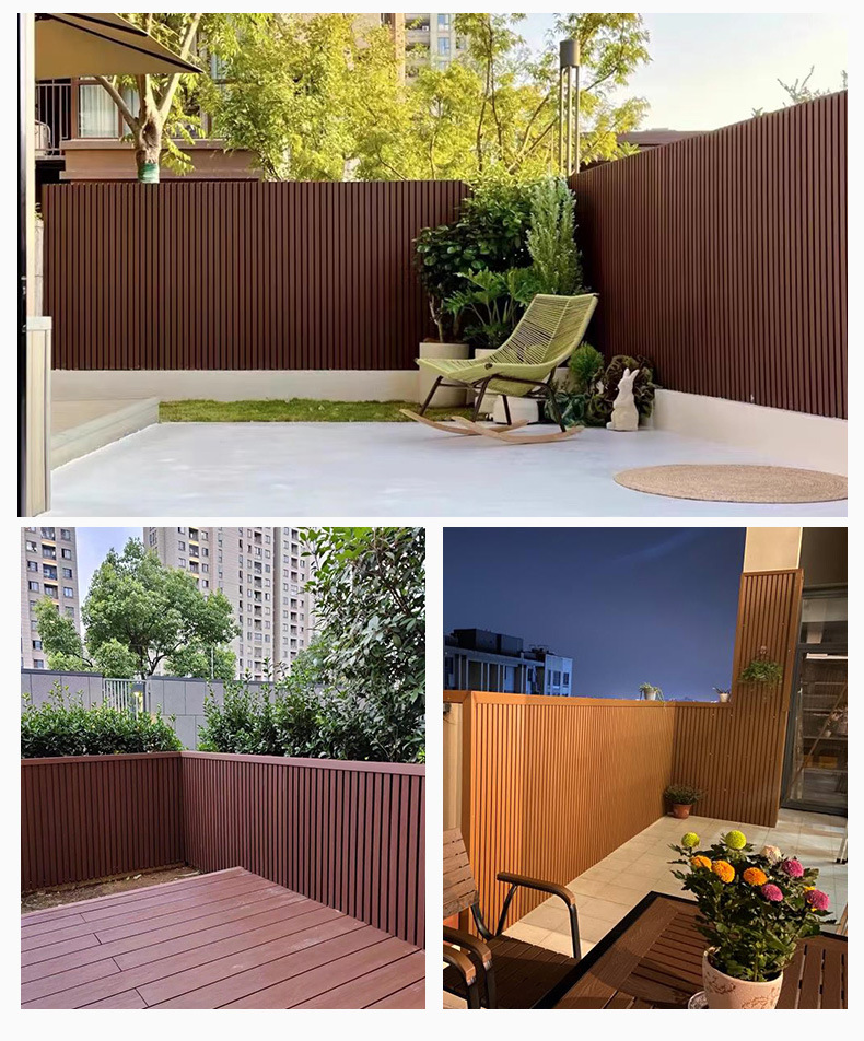 Outdoor flute wall panel