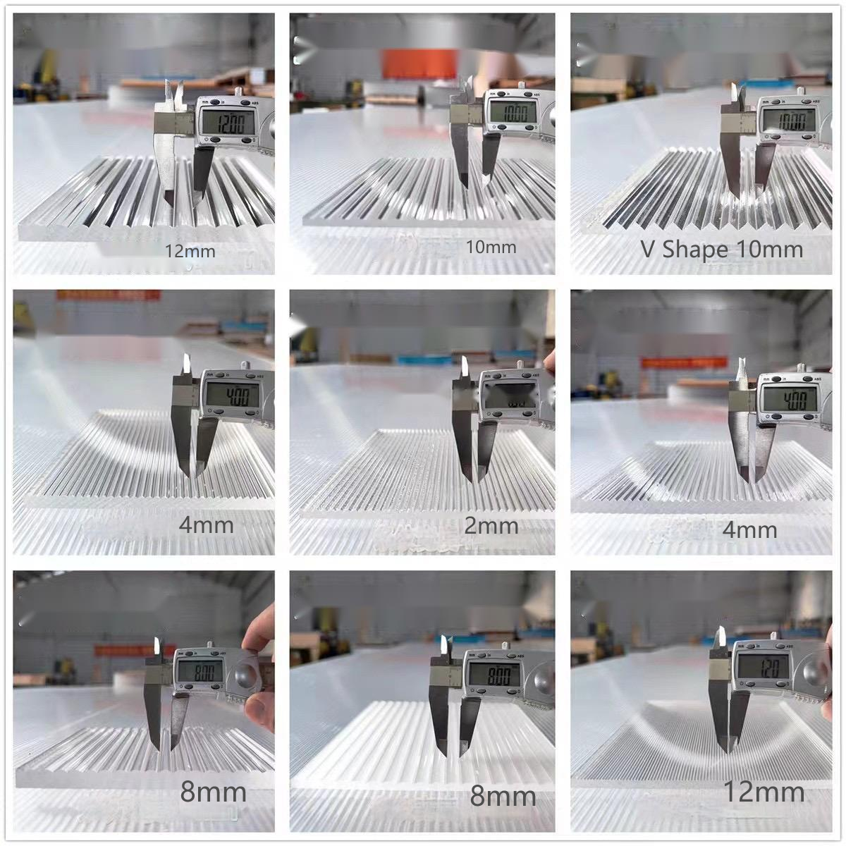 Ribbed Acrylic Sheet